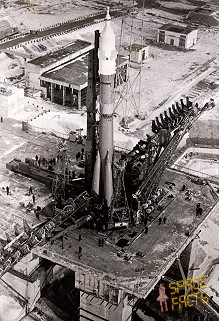 Sojus 28 auf der Startrampe