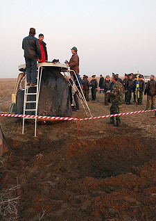 Soyuz TMA-3 recovery