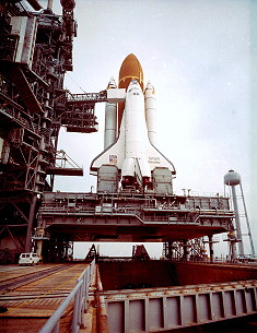 STS-51D on launch pad