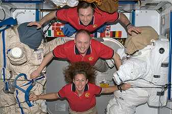 traditional in-flight photo ISS-18 (with Magnus)