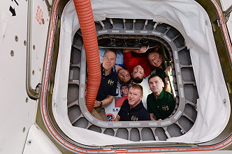 Crew ISS-47 inflight