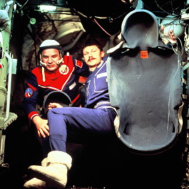 Crew Soyuz 36 onboard Salyut 6