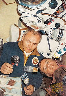 Soyuz T-6 onboard Salyut 7