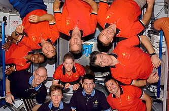 traditional in-flight photo STS-120