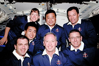 traditional in-flight photo STS-92