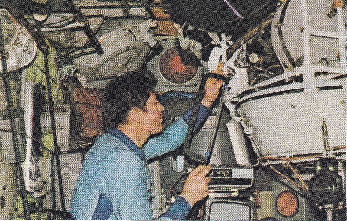 Ryumin onboard Salyut 6