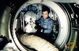 Juri Romanenko entl�dt Progress 1