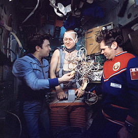 Leben an Bord von Saljut 6