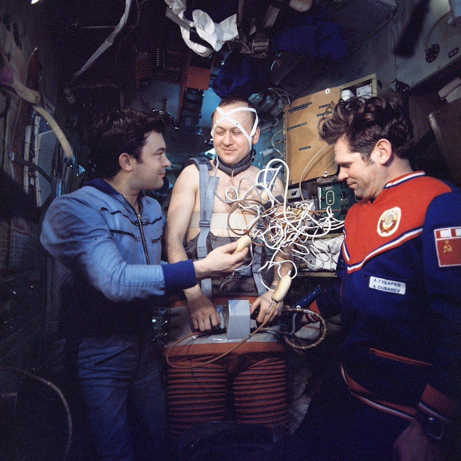 Leben an Bord von Saljut 6