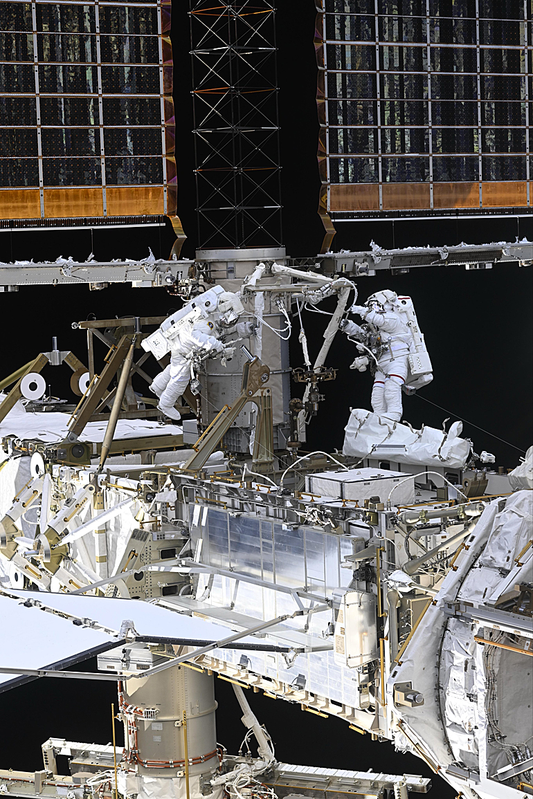 EVA Jessica Meir and Christopher Williams on March 18, 2026