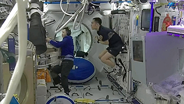 life onboard Tiangong