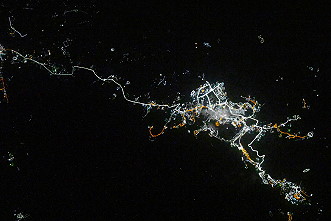 Petropawlowsk bei Nacht
