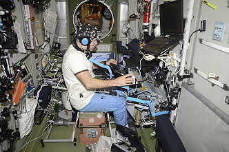 Ivan Vagner onboard the ISS