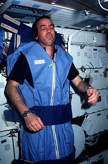 Sleeping onboard Shuttle