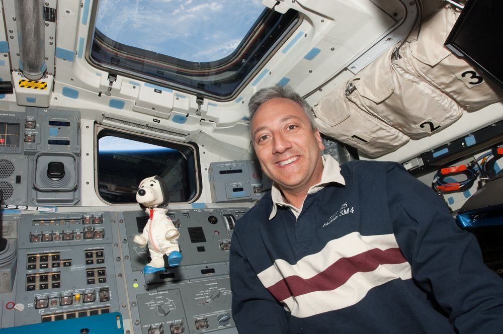 Massimino mit Snoopy