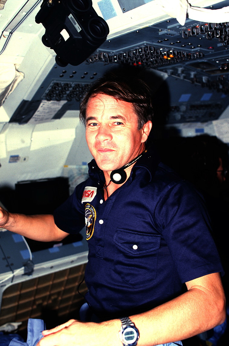 Allen an Bord des Shuttle