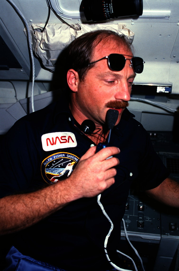 Hauck onboard Shuttle