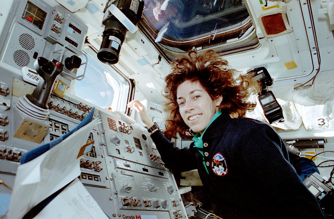 Ochoa onboard Space Shuttle