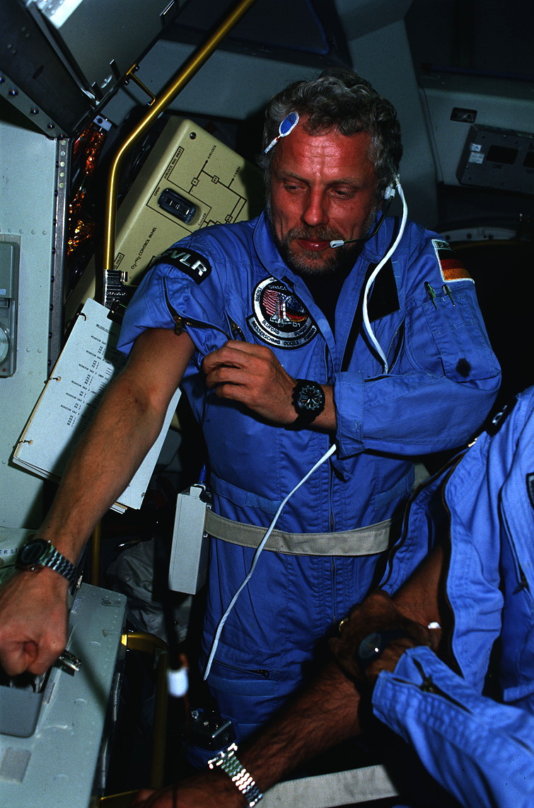 Furrer an Bord des Shuttle