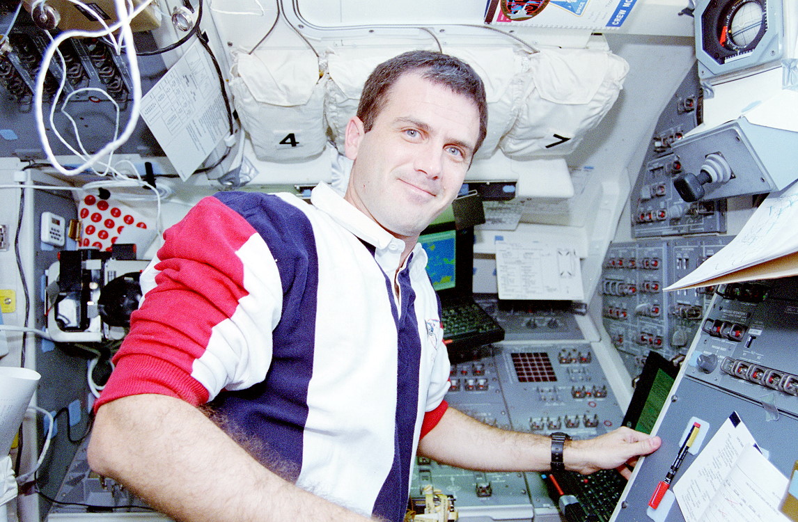 Wisoff an Bord des Space Shuttle