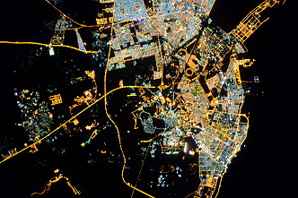Dammam / Saudi Arabia at night