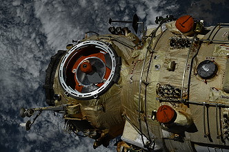 Nauka seen from Soyuz MS-18 during relocation on September 28, 2021