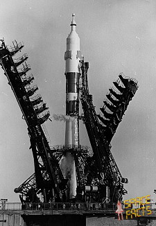 Soyuz 30 on the launch pad