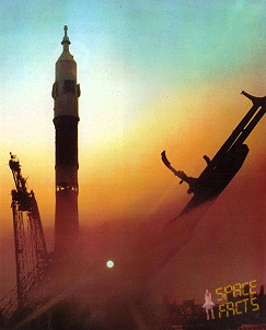 Soyuz 31 on the launch pad