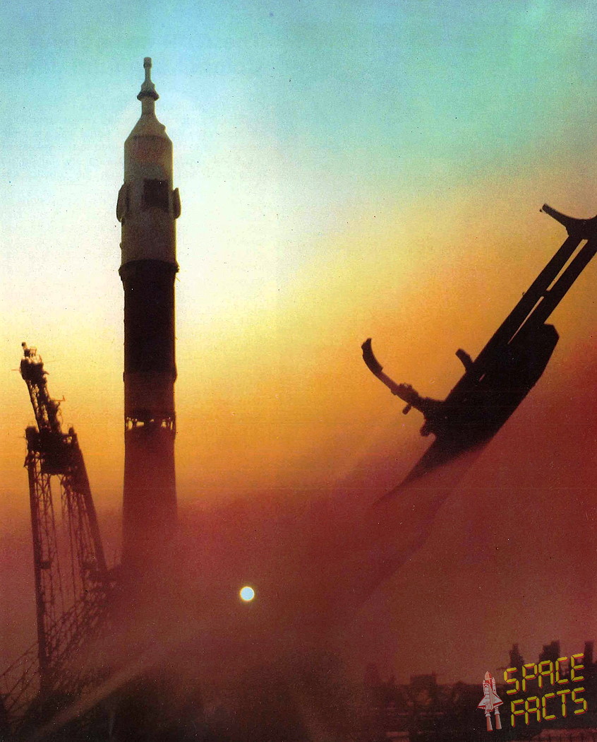 Soyuz 31 on the launch pad