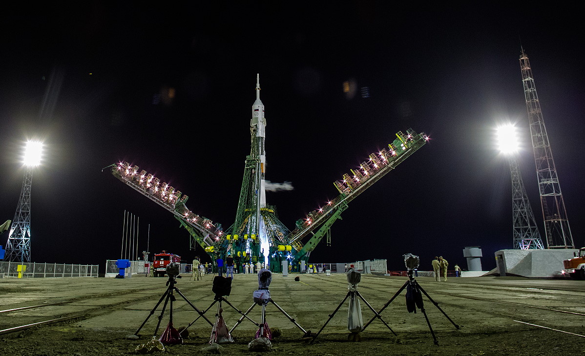 Sojus TMA-13M auf der Startrampe