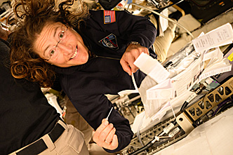 Christina Koch an Bord von Orion