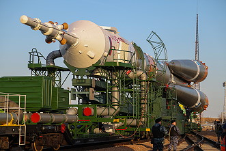 Soyuz MS-25 rollout
