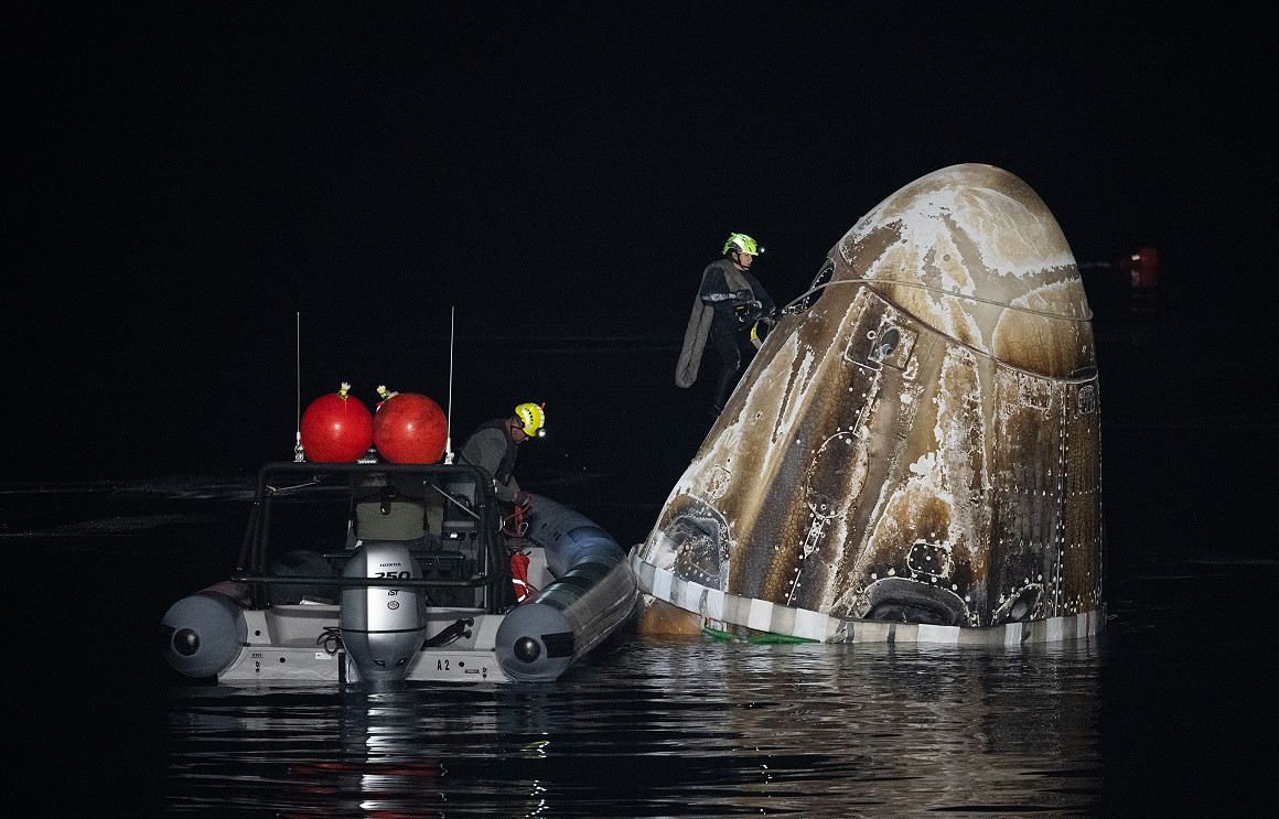 Bergung SpaceX Crew-7