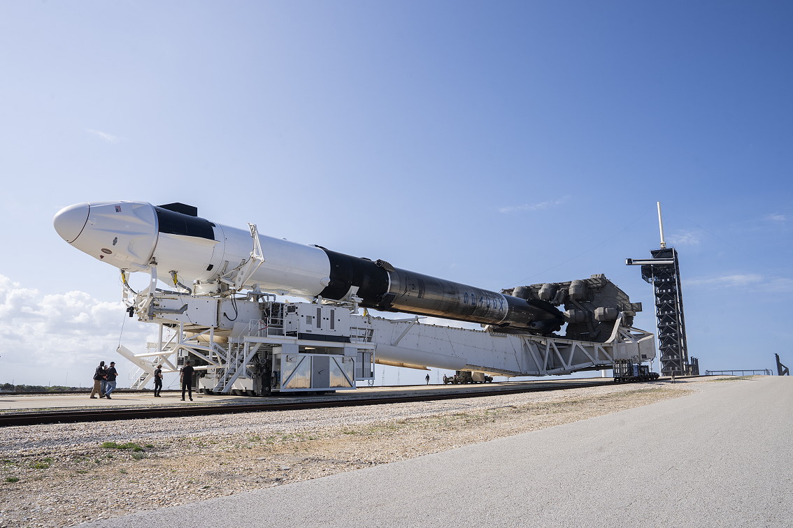 Fram2 auf dem Weg zur Startrampe