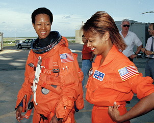 Mae Jemison in training