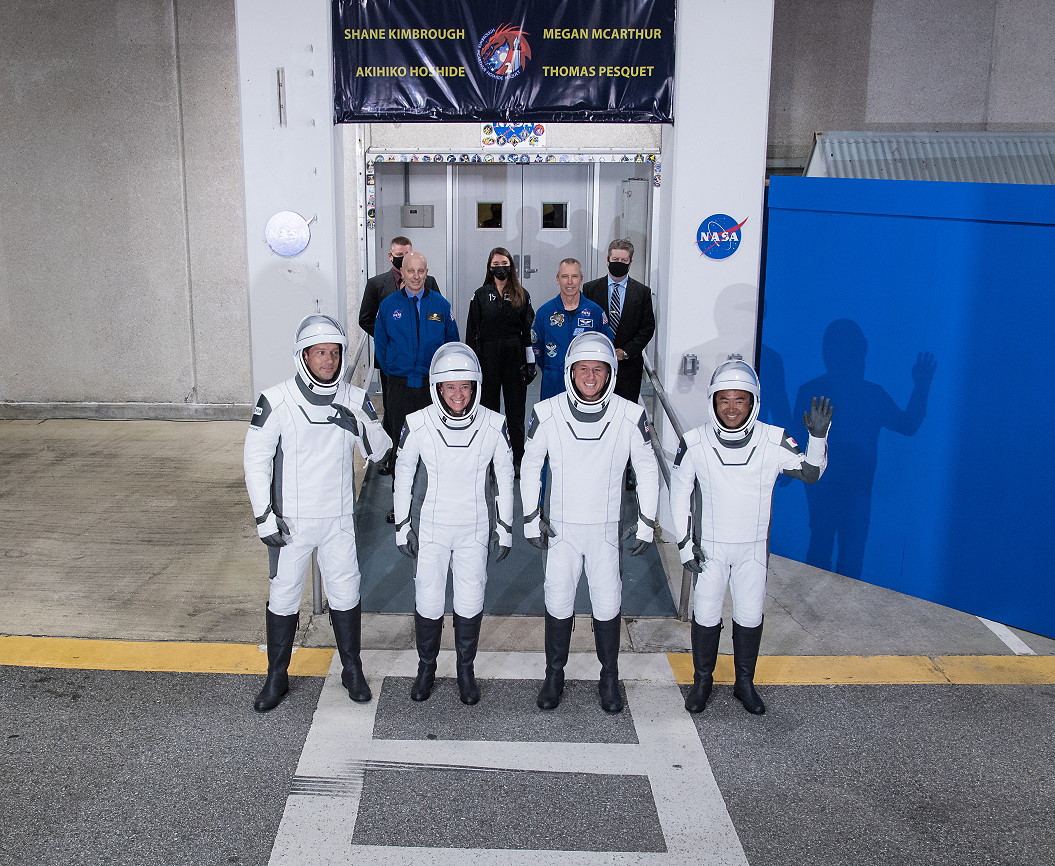 SpaceX Crew-2 walkout