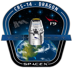 Patch Dragon SpX-14 (SpaceX version)