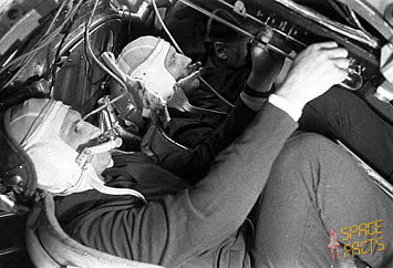 Crew Voskhod (1st backup - Volynov and Katys)